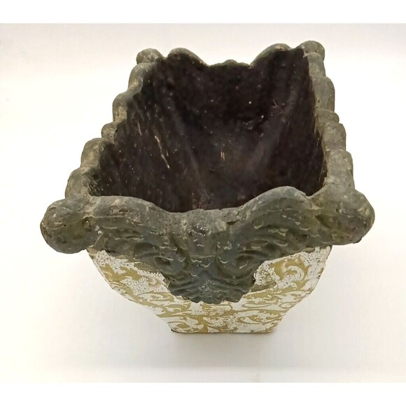 Vintage Redware Art Pottery Rectangle 10" Decorative Planter - Picture 2 of 8